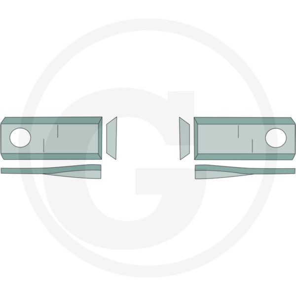 Cuchilla segadora rotativa 525K6801410.25 1